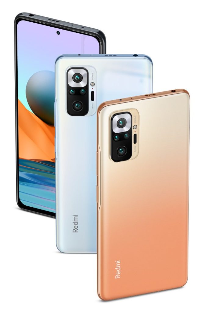 Смартфоны Redmi в разных цветах корпуса